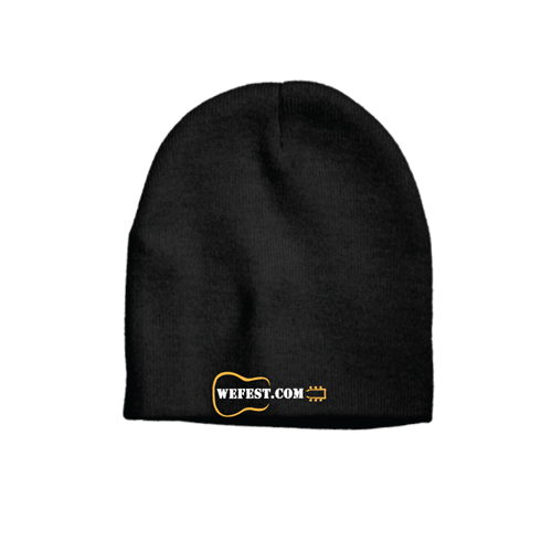 Embroidered Knit Beanie Hat