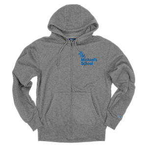 Adult Embroidered Full Zip Hooded Sweatshirt
